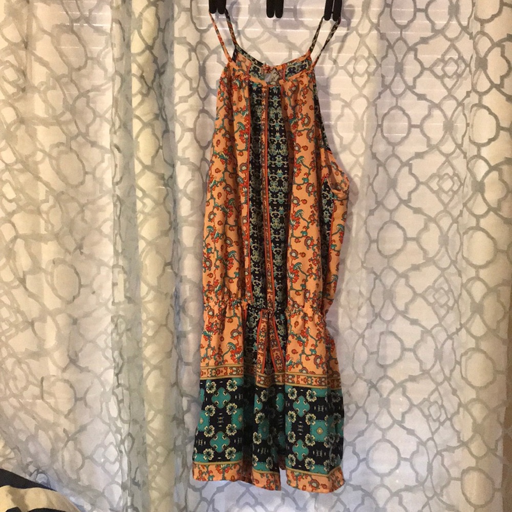 Pink/orange colorful romper